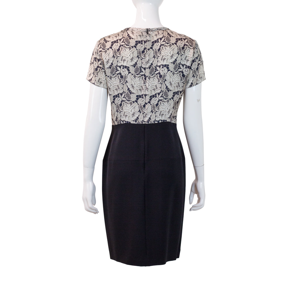 Stella McCartney Black & Beige Print Dress