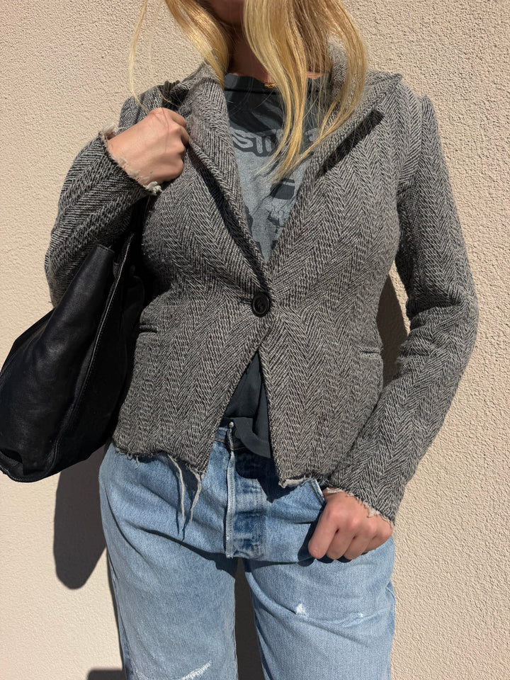 Isabel Marant Herringbone Single-Button Blazer
