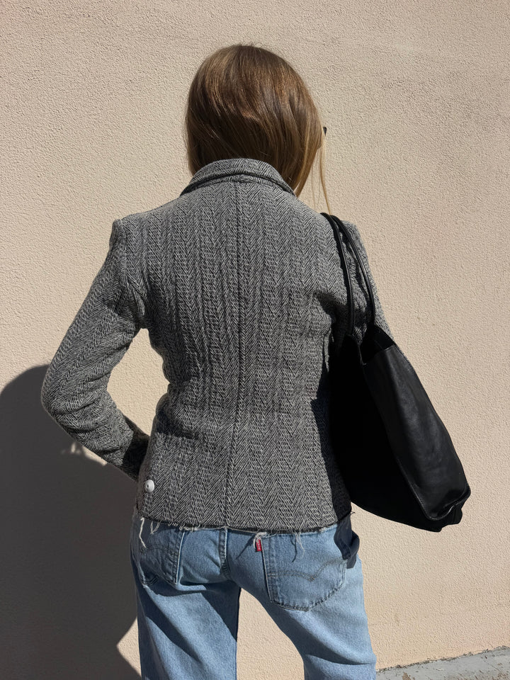 Isabel Marant Herringbone Single-Button Blazer