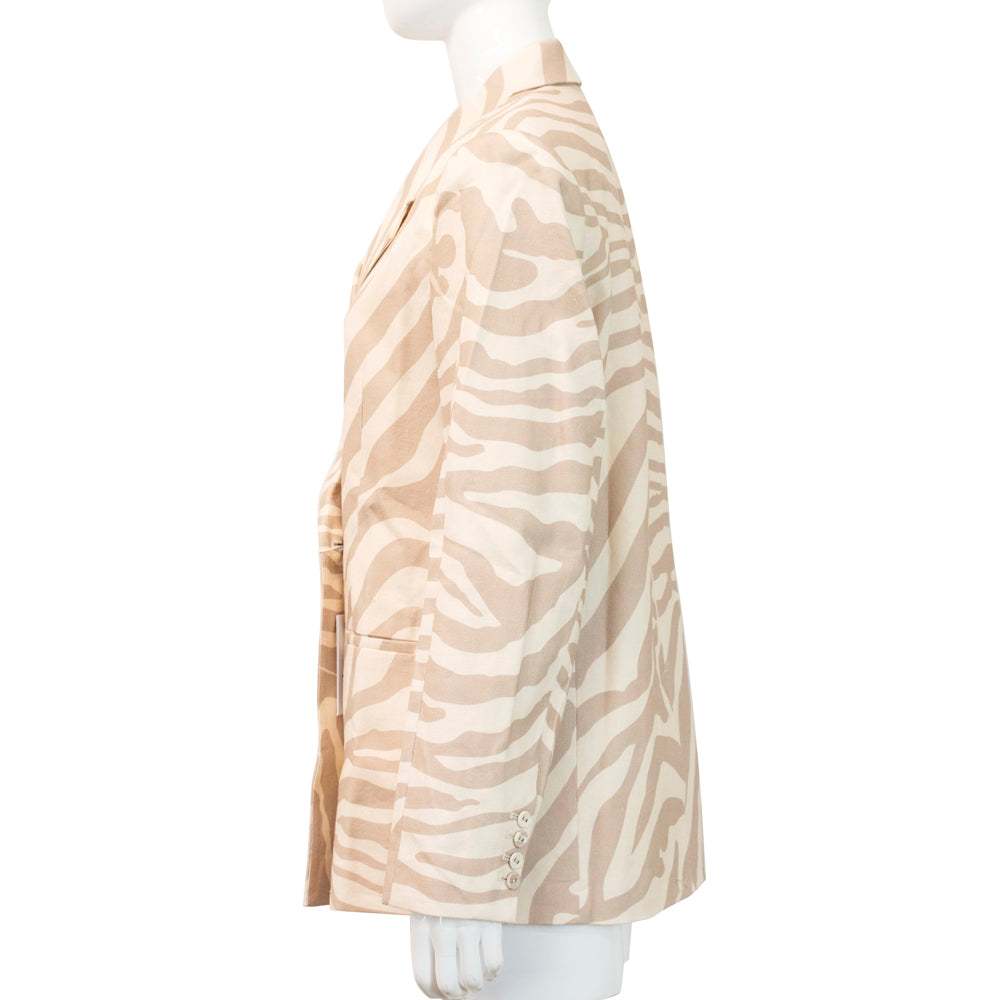 Anine Bing Kaia Zebra Sand Blazer