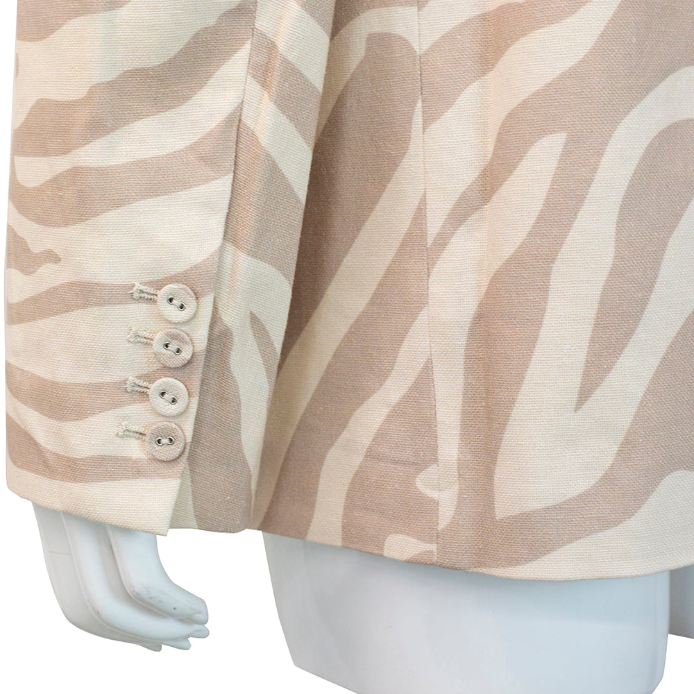 Anine Bing Kaia Zebra Sand Blazer