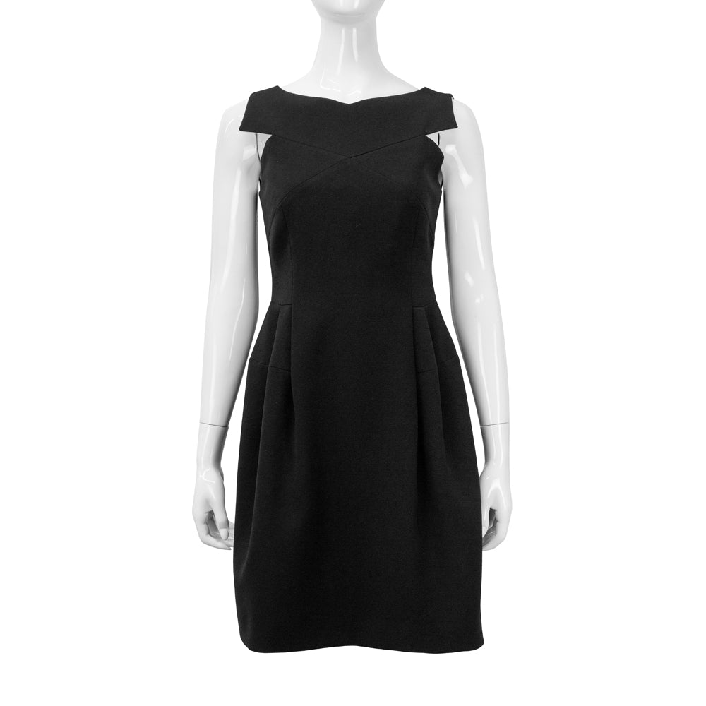 Giorgio Armani Black Pleated Dress