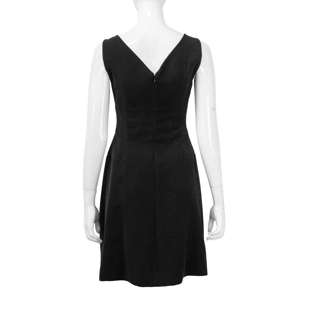 Giorgio Armani Black Pleated Dress