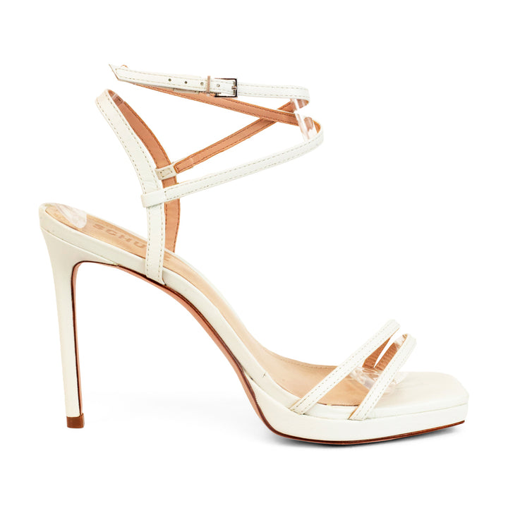 Schutz Tersa White High Heel Sandals