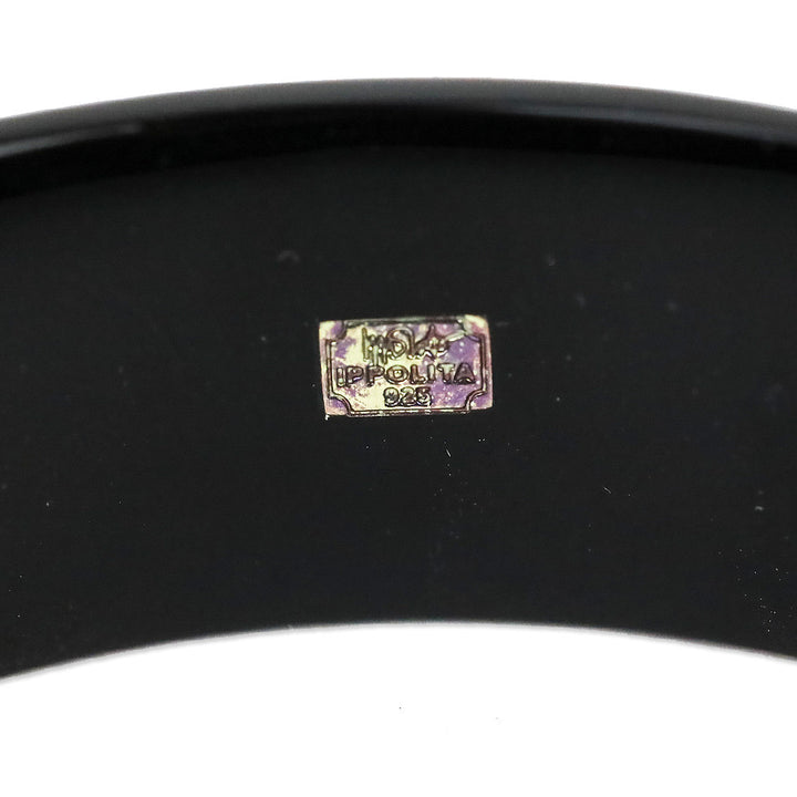 IPPOLITA Turquoise Four-Station 925 Black Resin Bangle Bracelet