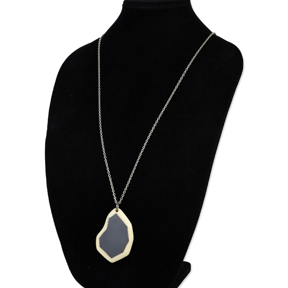 Ippolita 925 Sterling Silver Necklace with Onyx & Resin Pendant