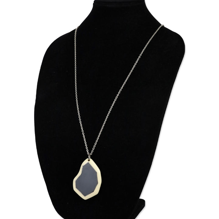 Ippolita 925 Sterling Silver Necklace with Onyx & Resin Pendant