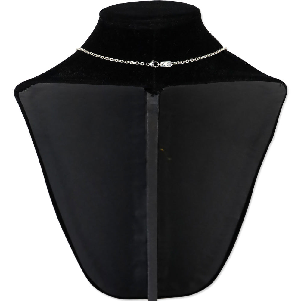 Ippolita 925 Sterling Silver Necklace with Onyx & Resin Pendant