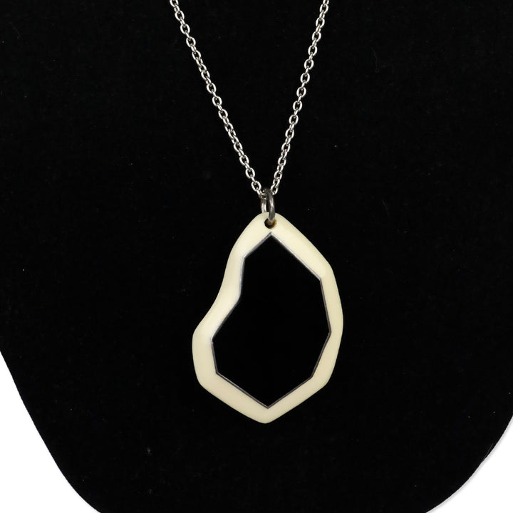 Ippolita 925 Sterling Silver Necklace with Onyx & Resin Pendant