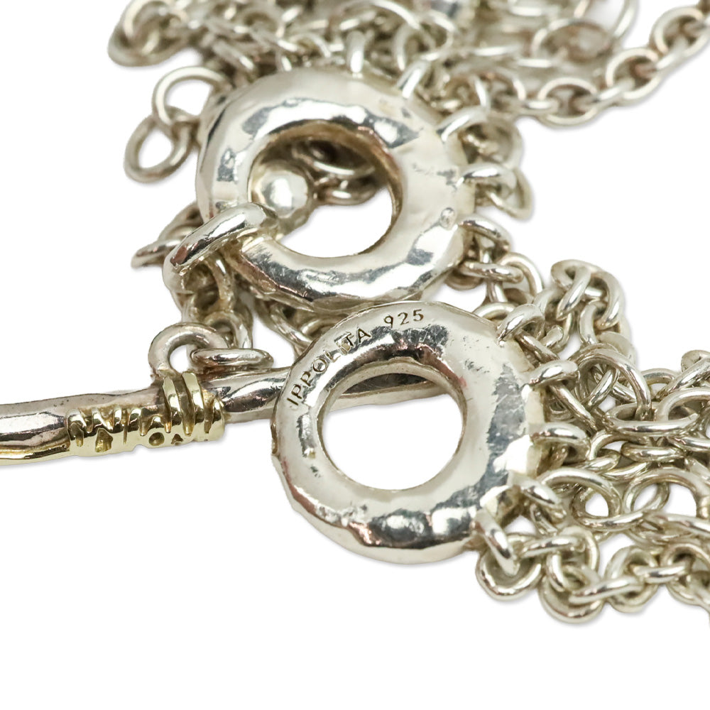 Ippolita Sterling Multi-Stone Multi-Strand Station Lollipop Necklace