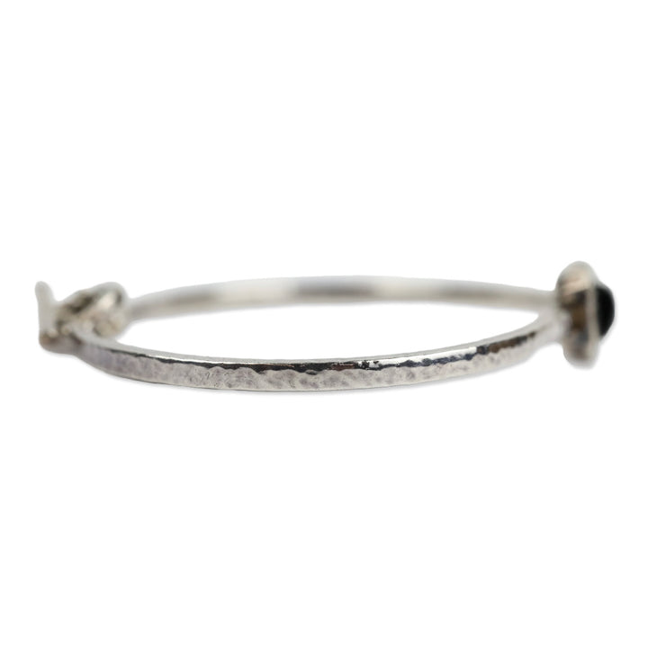 Ippolita Sterling Silver Onyx & Diamond Stella Toggle Bracelet