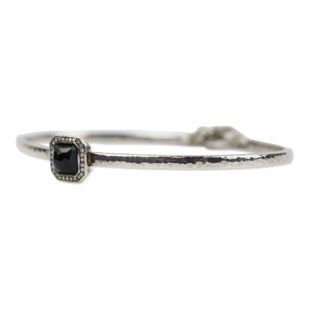 Ippolita Sterling Silver Onyx & Diamond Stella Toggle Bracelet