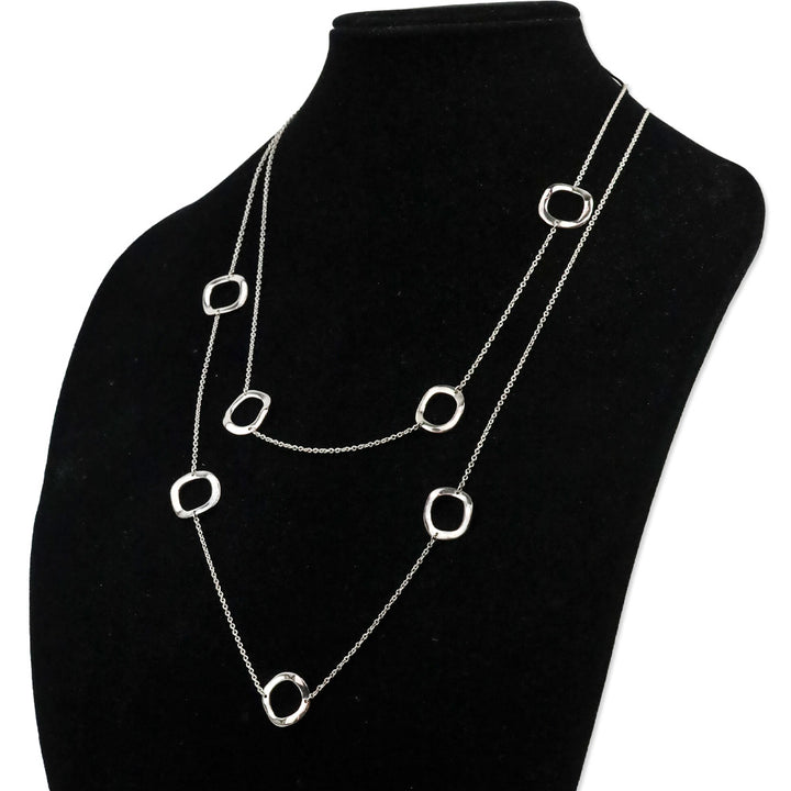 Ippolita Sterling Wavy Circle Station Necklace