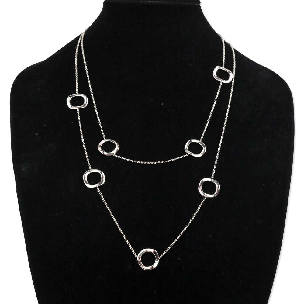 Ippolita Sterling Wavy Circle Station Necklace
