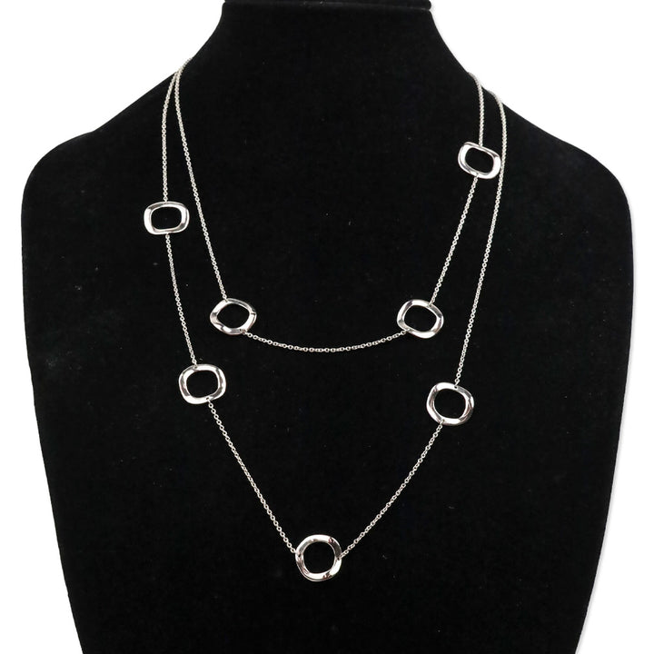 Ippolita Sterling Wavy Circle Station Necklace