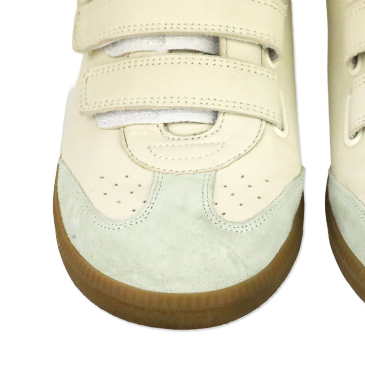 Isabel Marant Beth Beige/Yellow Leather Low-top Sneakers