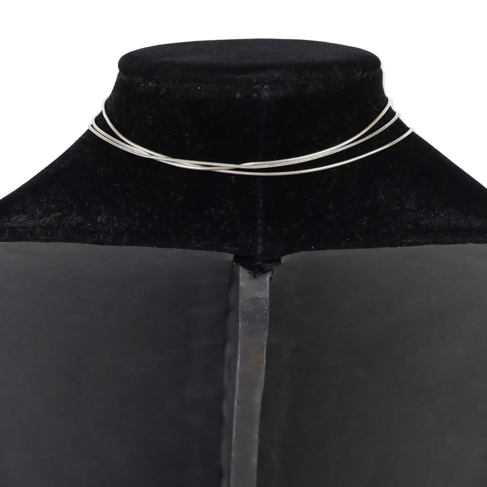Isabel Marant Black Leather Folding Fan Wrap Necklace