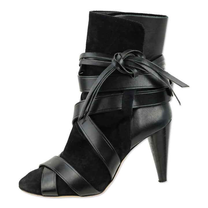 Isabel Marant Black Leather Nola Illusion Boots
