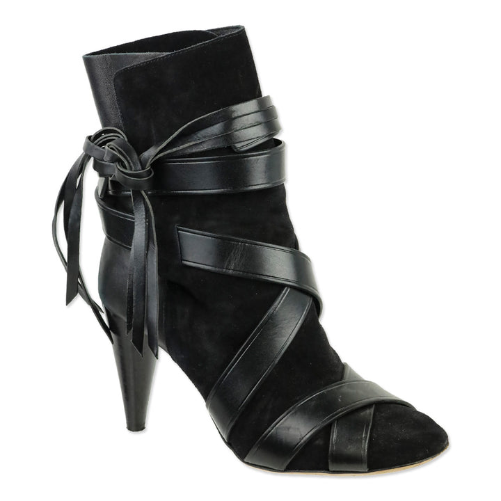 Isabel Marant Black Leather Nola Illusion Boots