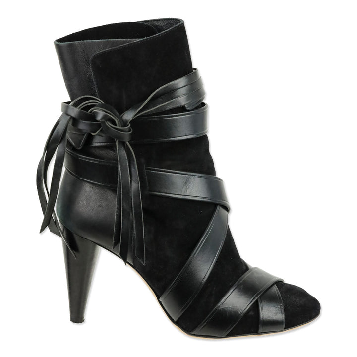 Isabel Marant Black Leather Nola Illusion Boots