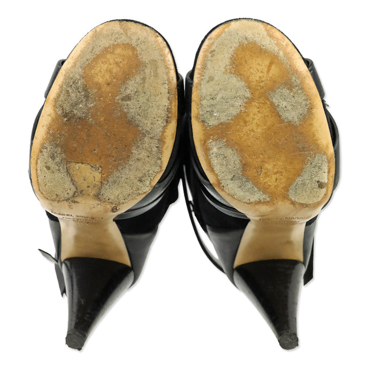 Isabel Marant Black Leather Nola Illusion Boots