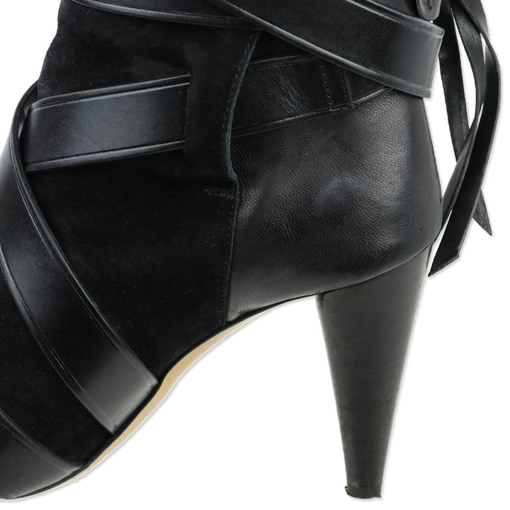 Isabel Marant Black Leather Nola Illusion Boots