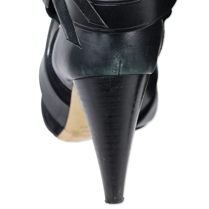 Isabel Marant Black Leather Nola Illusion Boots