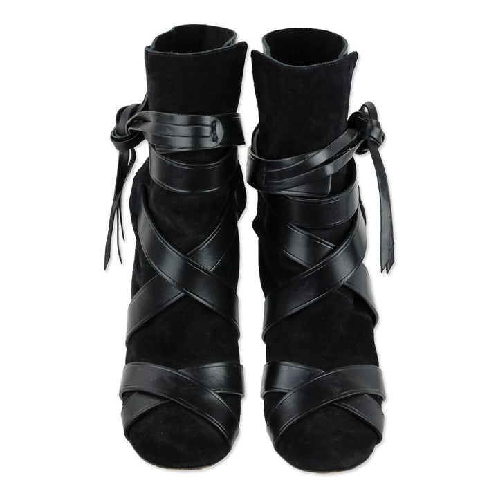 Isabel Marant Black Leather Nola Illusion Boots