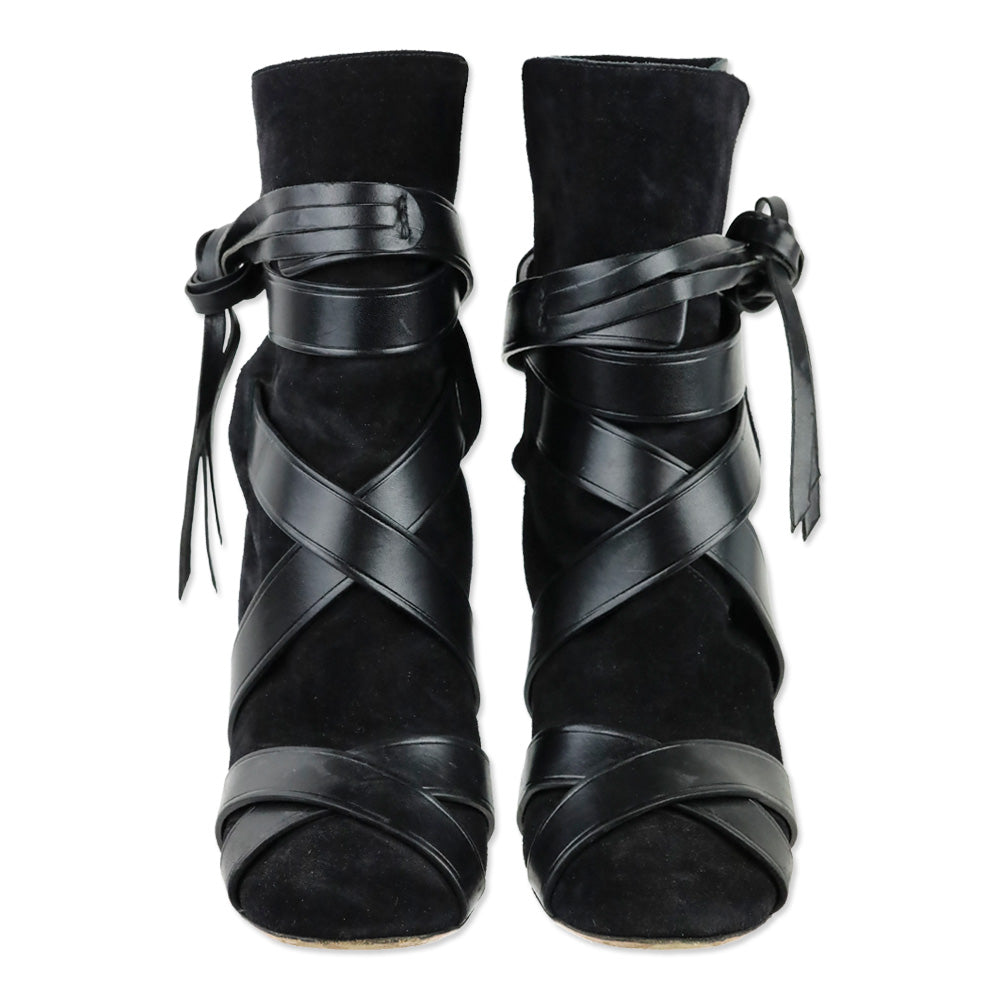 Isabel Marant Black Leather Nola Illusion Boots