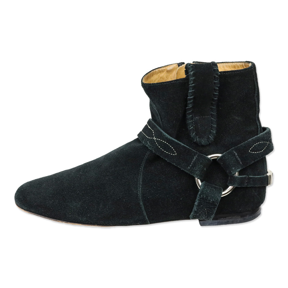 Isabel Marant Black Suede Raelyn Ankle Boots