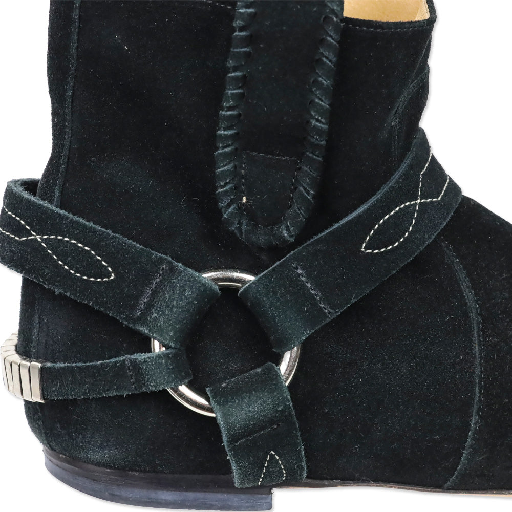Isabel Marant Black Suede Raelyn Ankle Boots