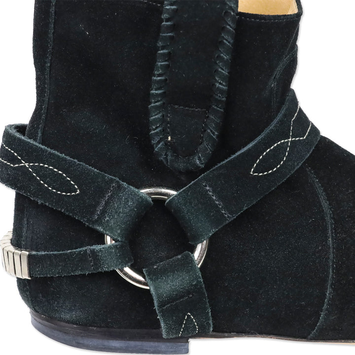 Isabel Marant Black Suede Raelyn Ankle Boots