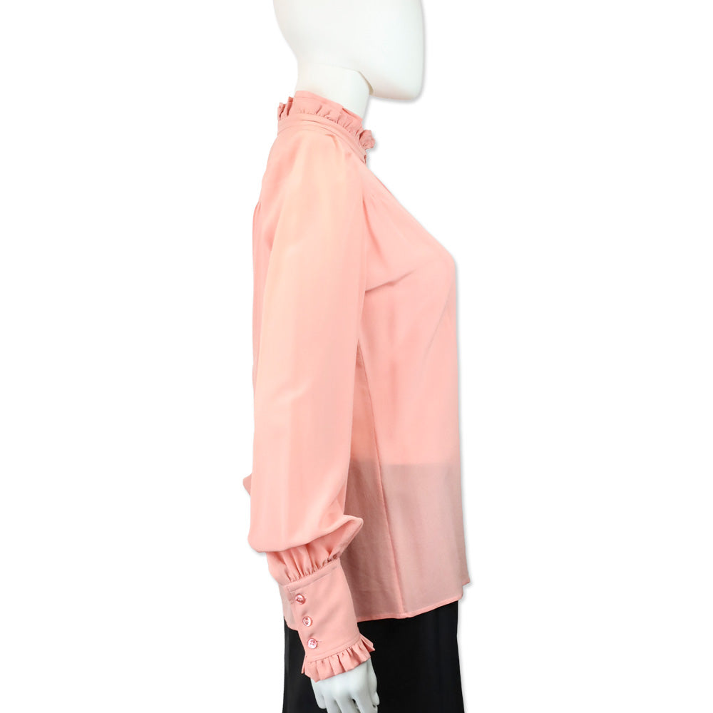 Isabel Marant Candy Pink Silk Sloan Blouse