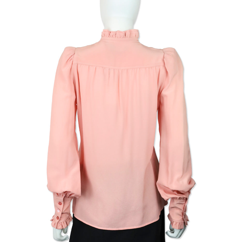 Isabel Marant Candy Pink Silk Sloan Blouse
