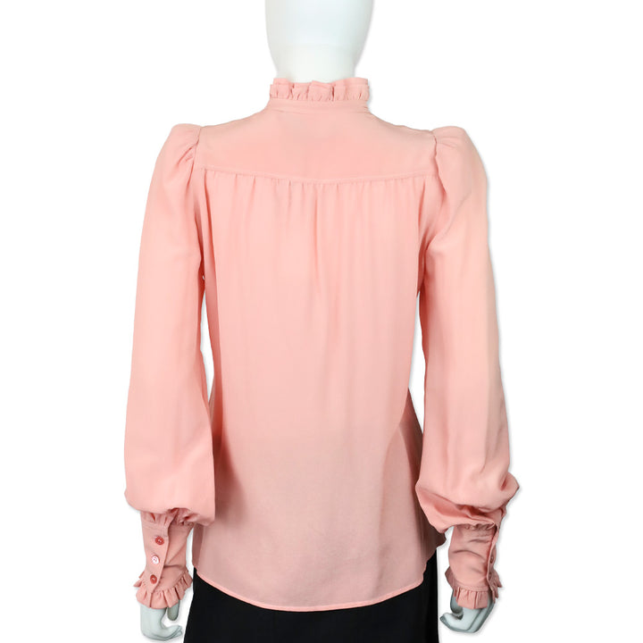 Isabel Marant Candy Pink Silk Sloan Blouse