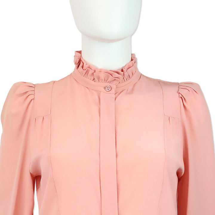 Isabel Marant Candy Pink Silk Sloan Blouse