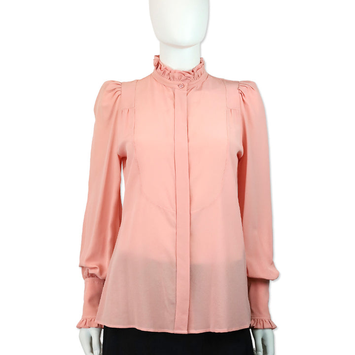 Isabel Marant Candy Pink Silk Sloan Blouse