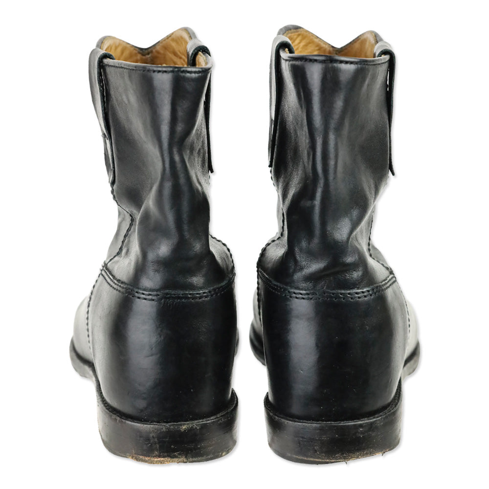 Isabel Marant Étoile Cluster Crisi Black Leather Ankle Boots