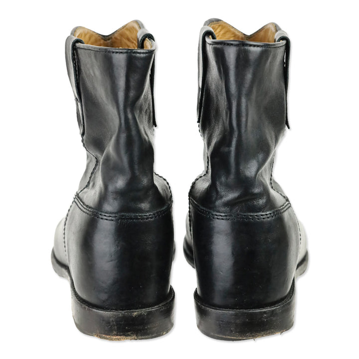 Isabel Marant Étoile Cluster Crisi Black Leather Ankle Boots