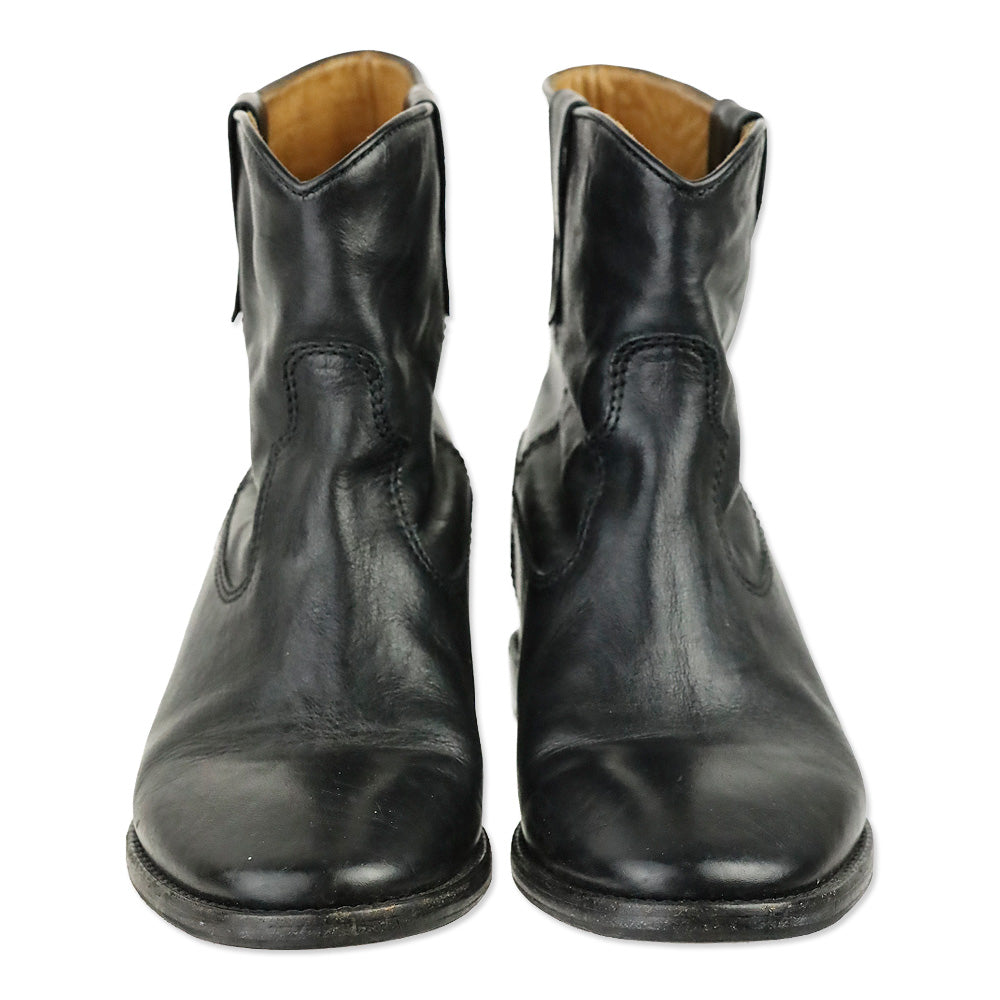 Isabel Marant Étoile Cluster Crisi Black Leather Ankle Boots