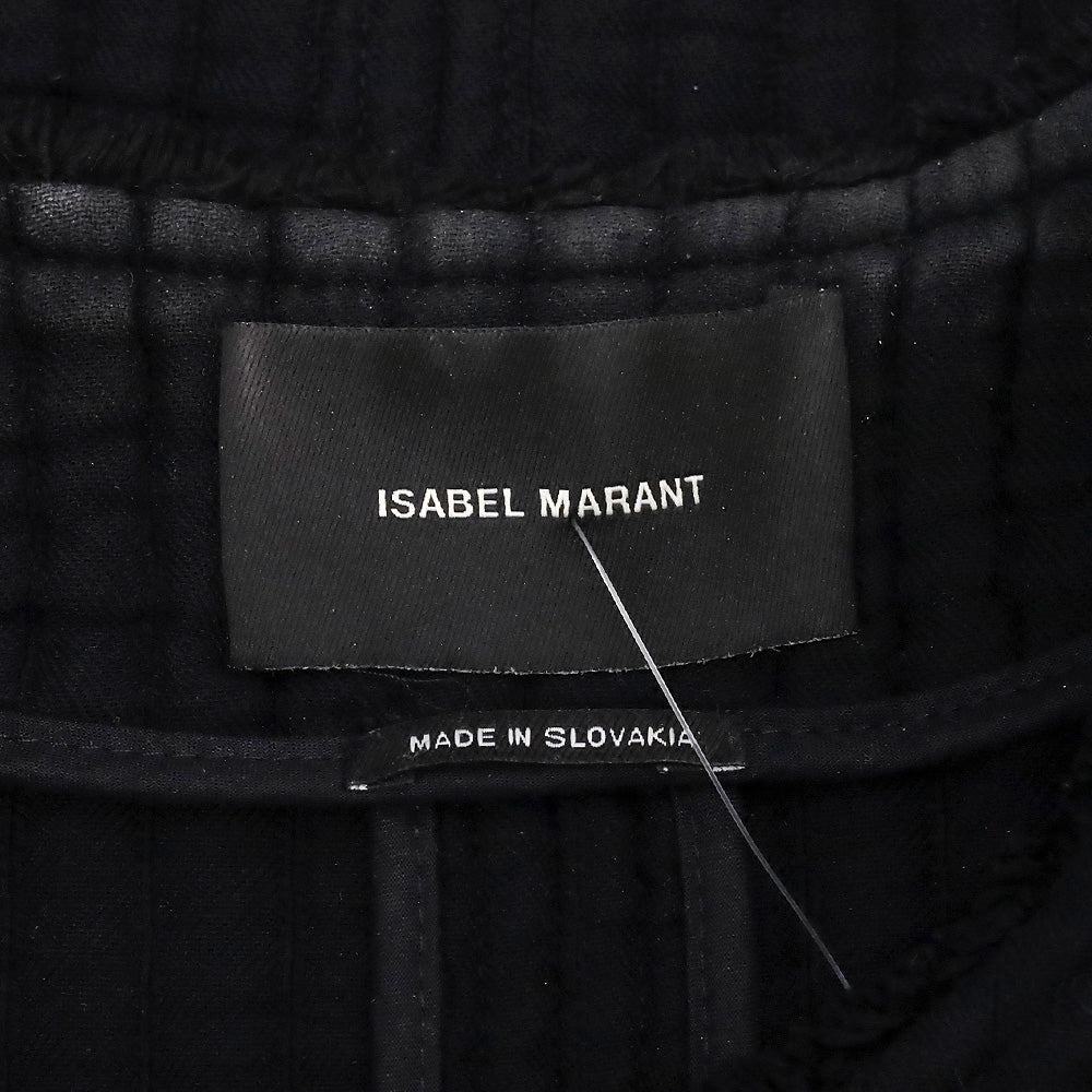 Isabel Marant Glasco Belted Quilted Leather Belt Raw Hem Jacket