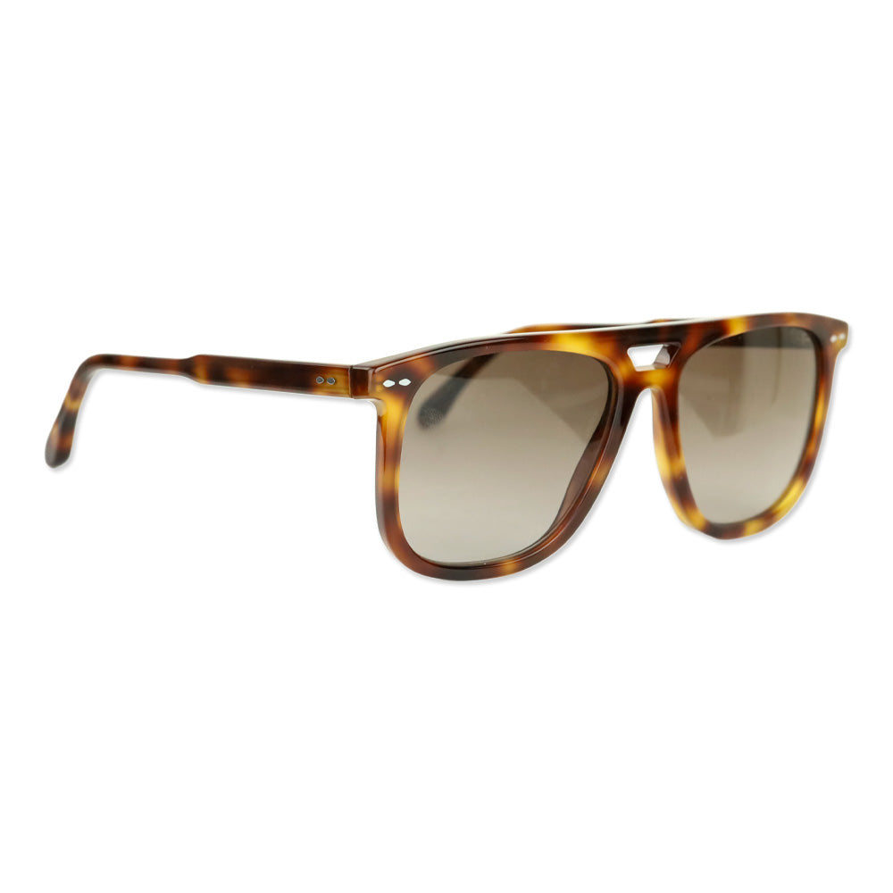 Isabel Marant Havana Brown Oversized Browbar Sunglasses