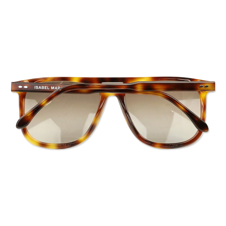 Isabel Marant Havana Brown Oversized Browbar Sunglasses