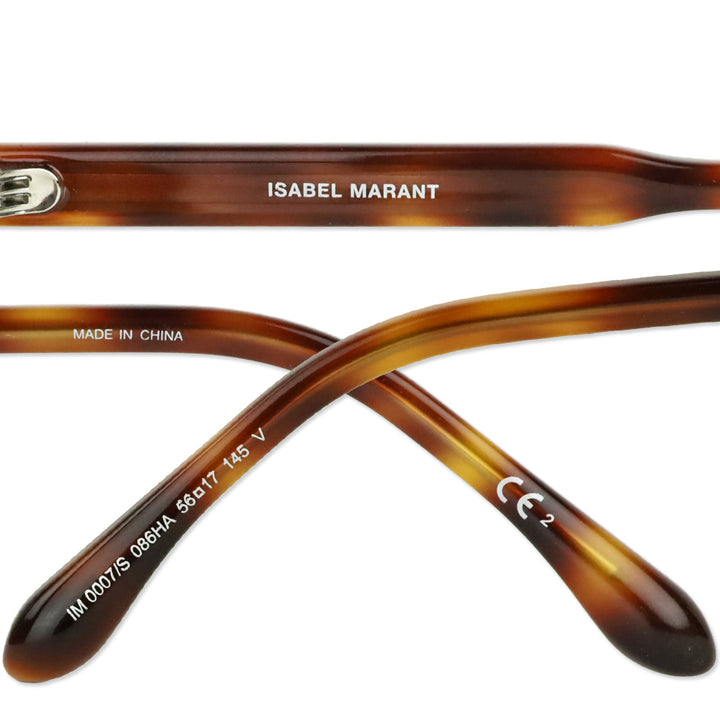 Isabel Marant Havana Brown Oversized Browbar Sunglasses