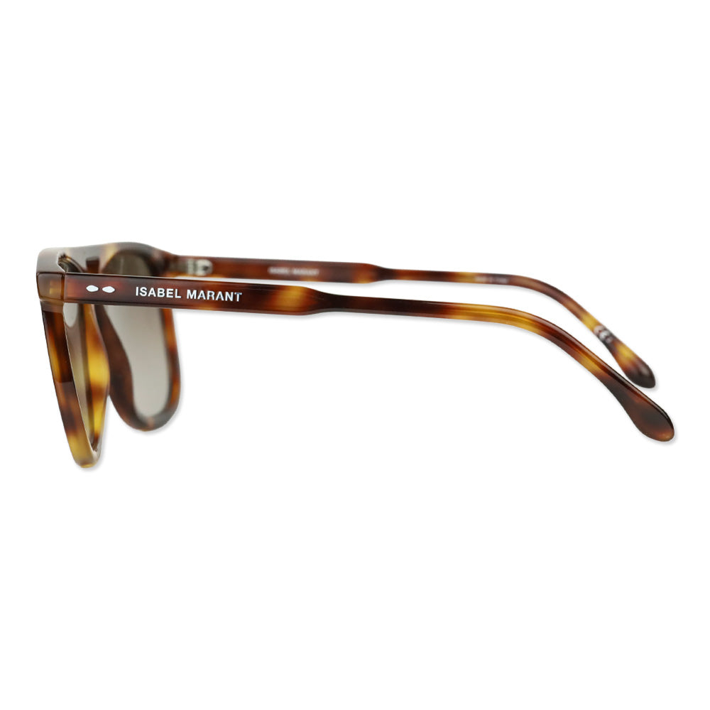 Isabel Marant Havana Brown Oversized Browbar Sunglasses
