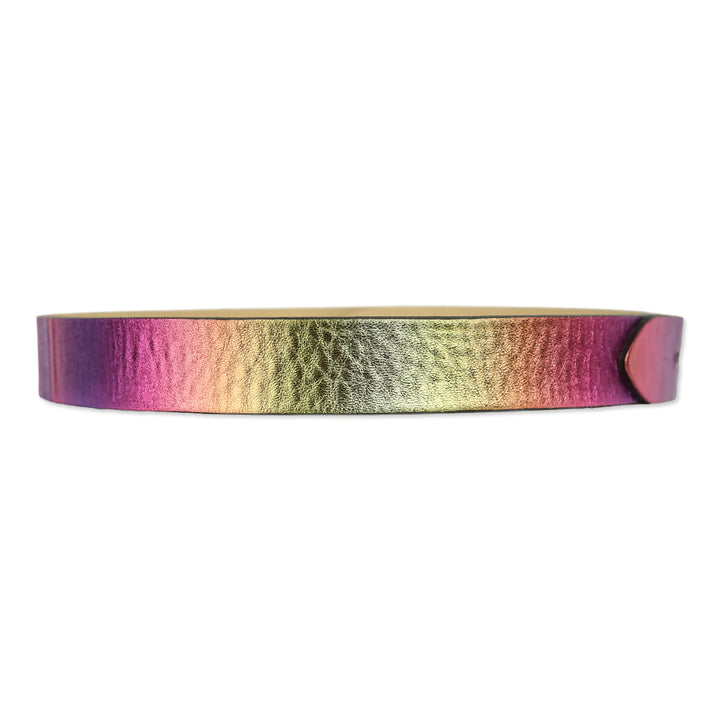 Isabel Marant Metallic Pink Lecce Tie-Up Leather Belt
