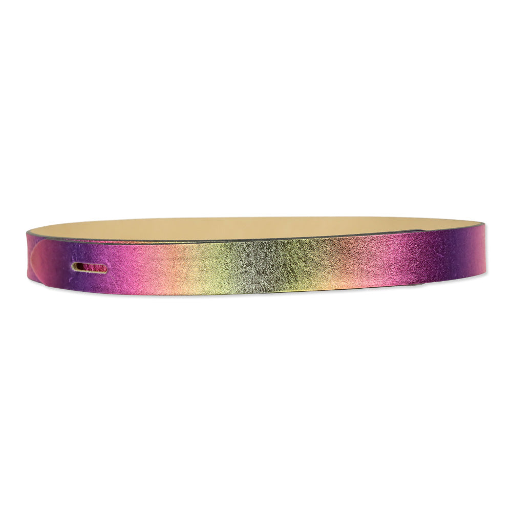 Isabel Marant Metallic Pink Lecce Tie-Up Leather Belt