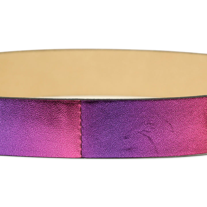 Isabel Marant Metallic Pink Lecce Tie-Up Leather Belt