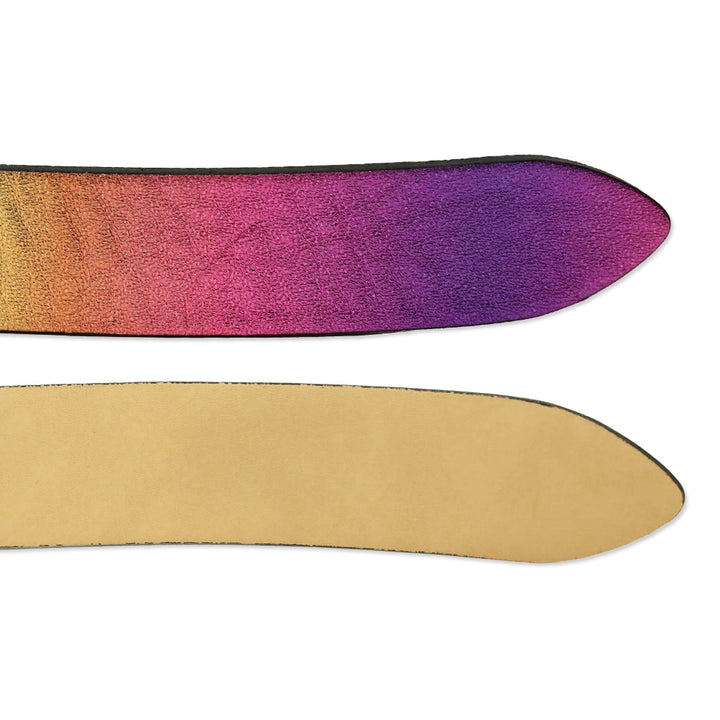 Isabel Marant Metallic Pink Lecce Tie-Up Leather Belt