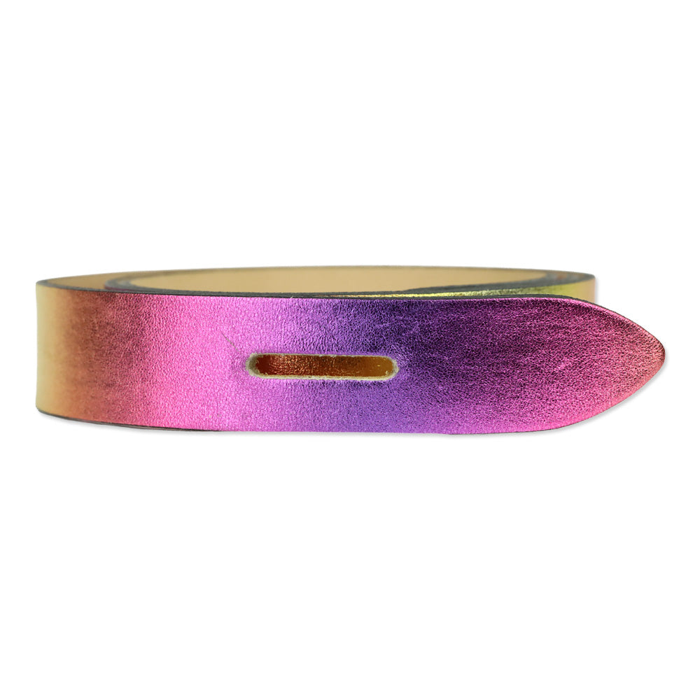 Isabel Marant Metallic Pink Lecce Tie-Up Leather Belt